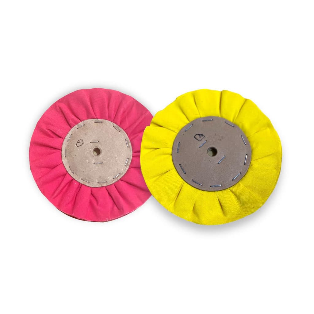Kit 68 - Discos Ventilado Rosa + Amarelo 20cm - Polimento E Brilho