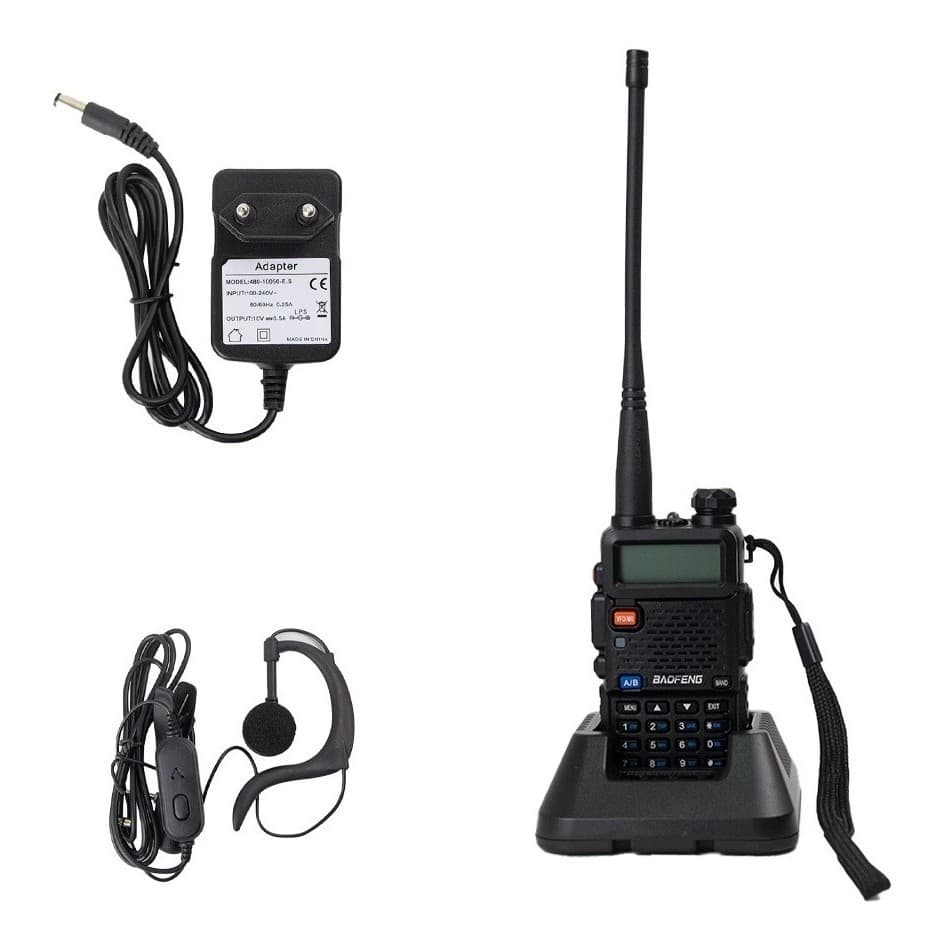 RADIO COMUNICADOR DUAL VHF UHF BAND WALKIE TALKIE UV-5R BAOFENG