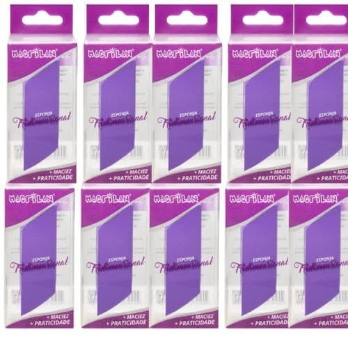 Combo 10 Unidades Esponja Tridimensional Para Maquiagem - Macrilan - EJ1-36