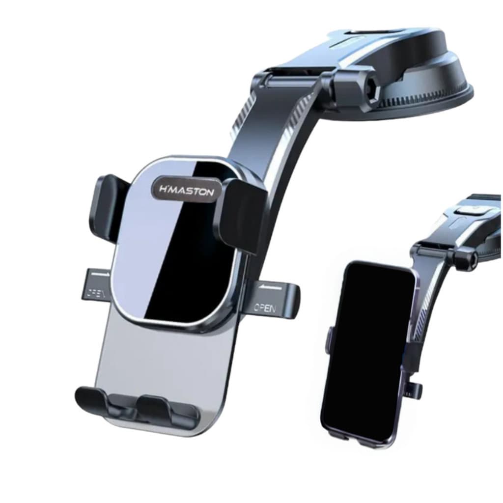 Suporte de Carro PARA PAINEL Curvo Veicular Articulado com Rotação De 360 Graus Universal  para Carro H'MASTON VENTOSA