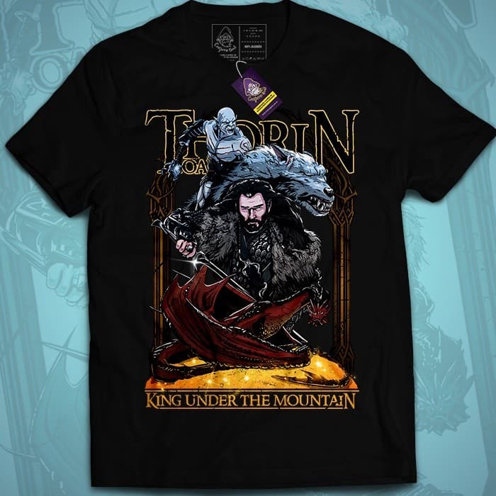 Camiseta Geek Qualidade Premium Senhor dos Anéis Thorin  30.1 Malha Penteada Arte 107MAYC