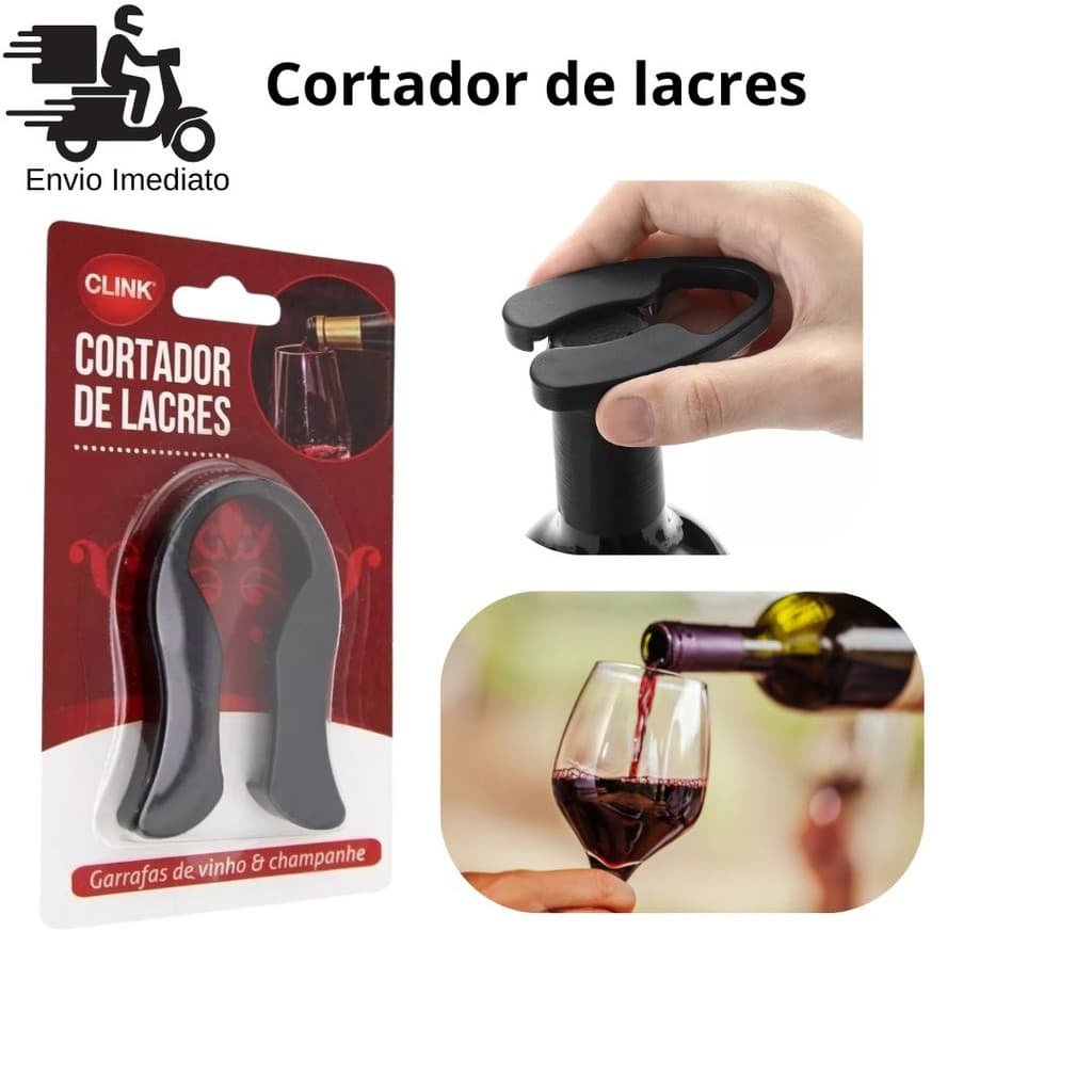 Cortador De Lacres Clink Para Garrafas de Vinho e Champanhe