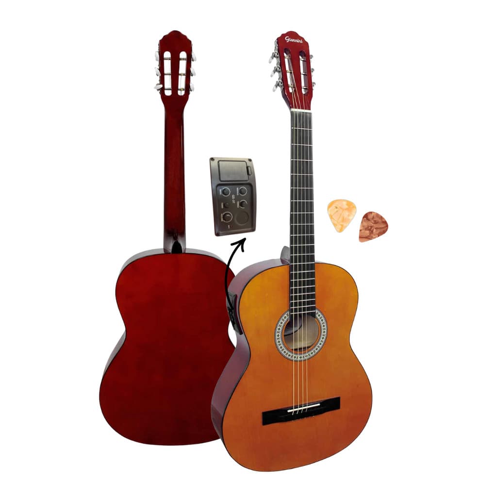 Violão Giannini Elétrico Aço Start S-14 EQ N Natural