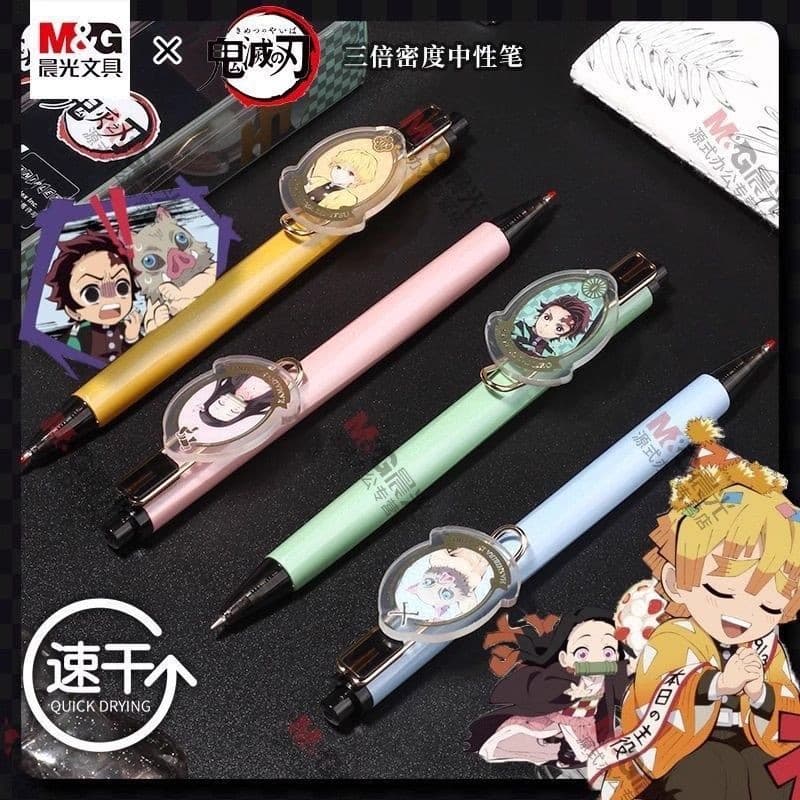 M & G Demon Slayer Limited 3 vezes caneta Gel de alta densidade prensa 0.5 mm tinta preta de secagem rápida pincel para