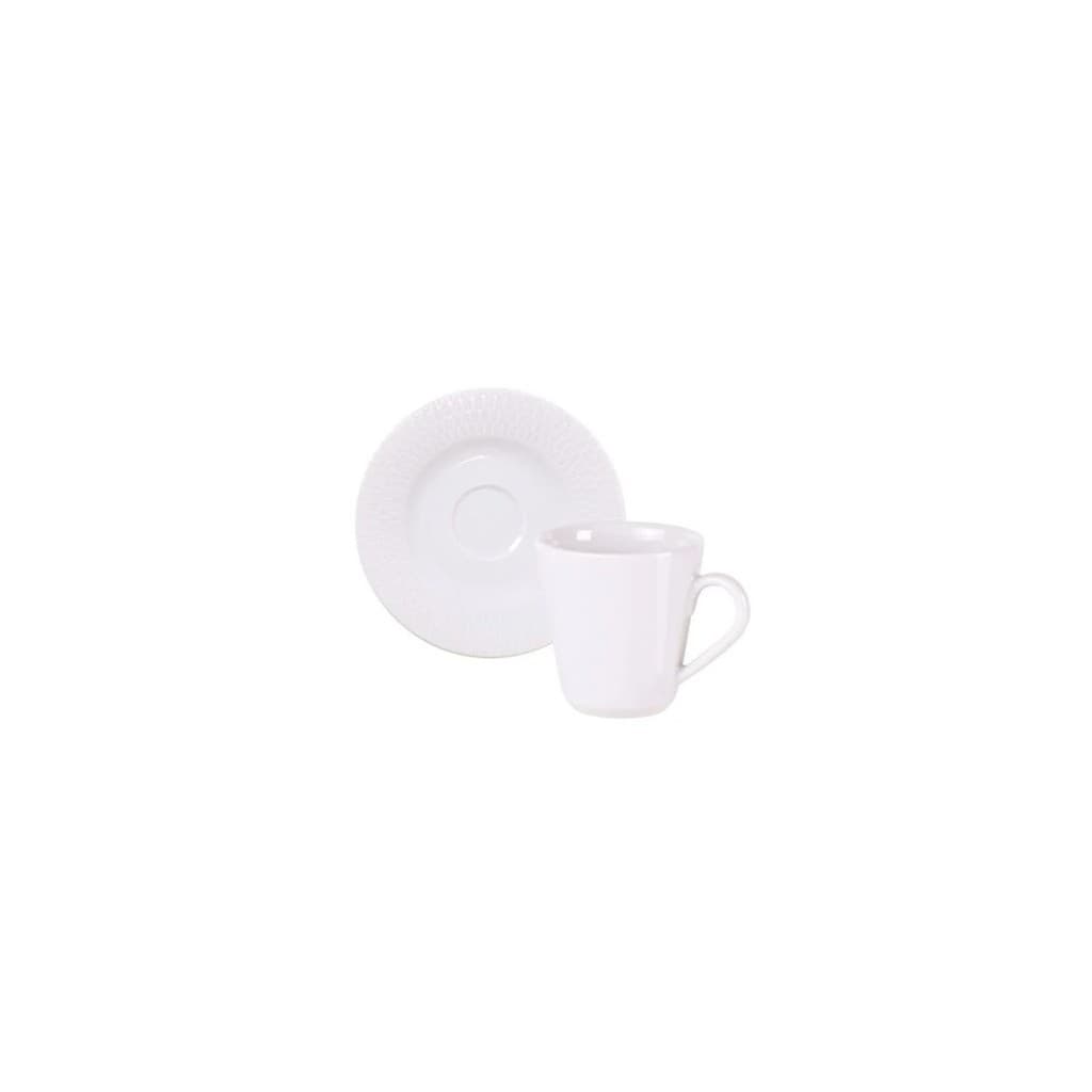 Xícara para Café com Pires Santorini em Porcelana 70ml - Tramontina