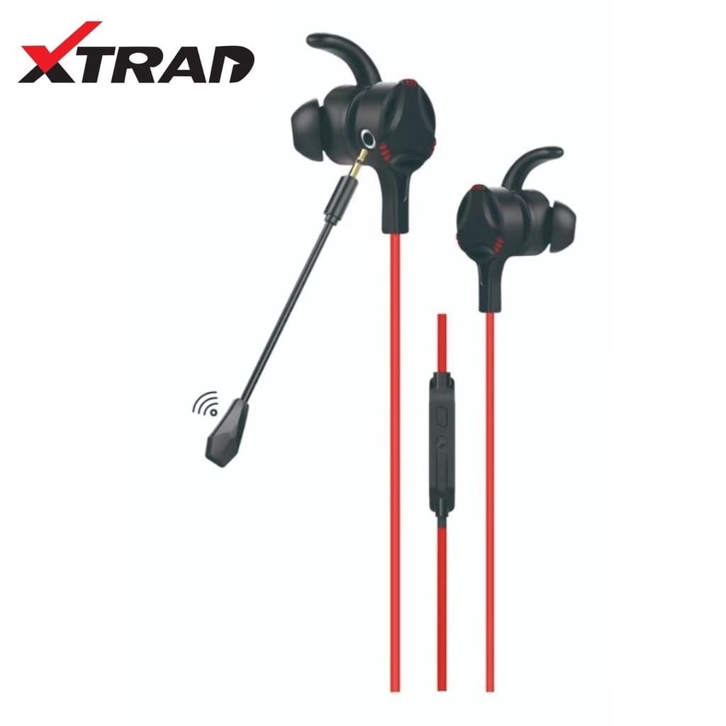 Fone Gamer de ouvido com microfone para celular jogos earphone Xtrad