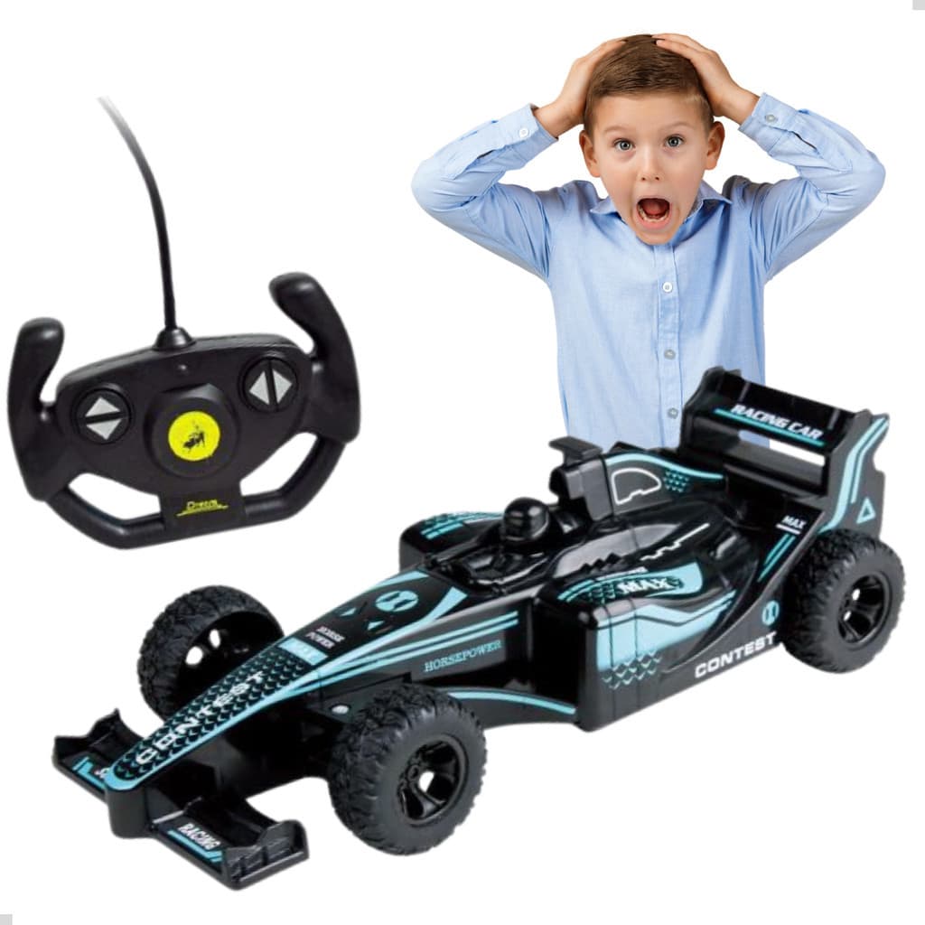 Carrinho Controle Remoto Fórmula 1 Recarregavel Carro Corrida 1:24