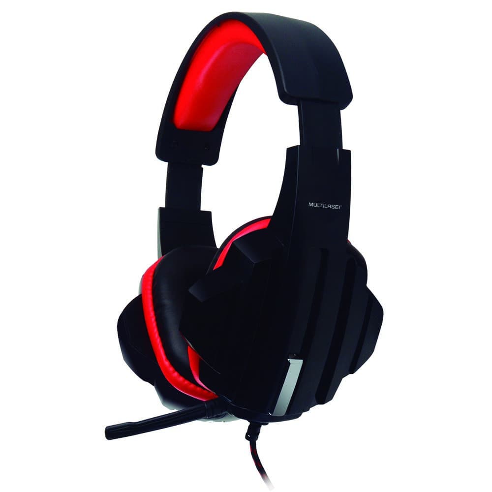 Headset Gamer Multilaser P2 Preto/Vermelho - PH120OUT [Reembalado]f