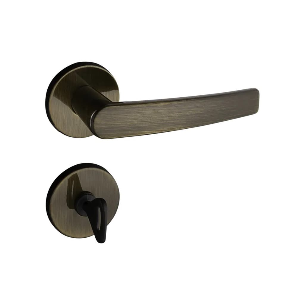 FECHADURA PADO CONCEPT ROSETA REDONDA 401 BANHEIRO - BRONZE OXIDADO
