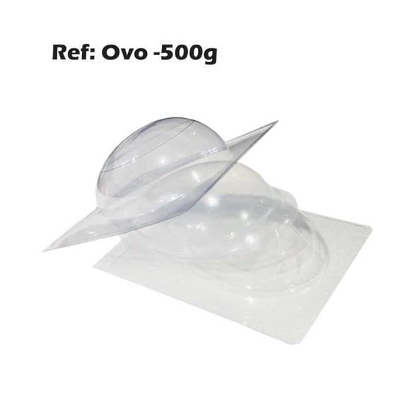 Forma com Silicone 3 partes para Chocolate Ovo de Páscoa 500 gramas  - Forma para chocolate - Forma ovo de Páscoa