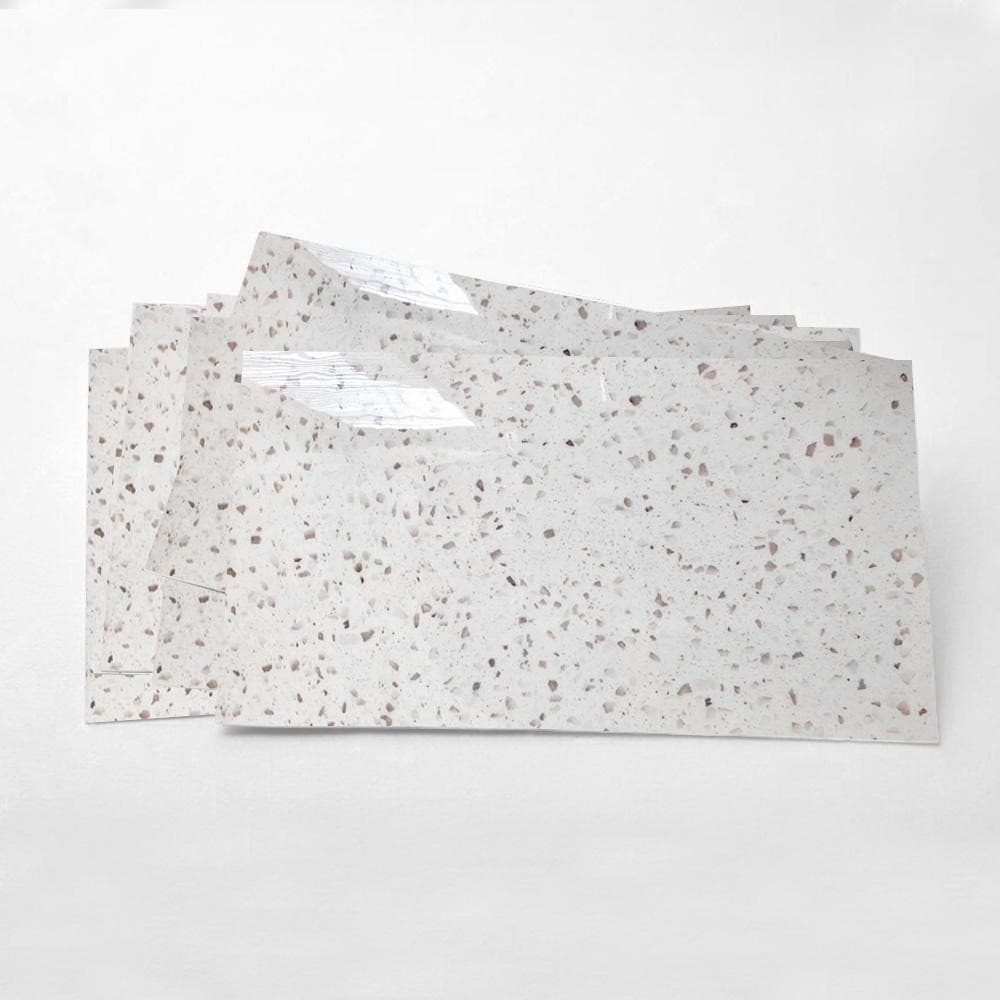 Kit 10 Placas Adesiva Flexível para Parede Quartzo Nougat 30x60cm