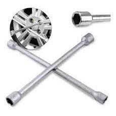 Chave De Roda Cruz Grande Profissional 17,19,21,23mm 4 Bocas
