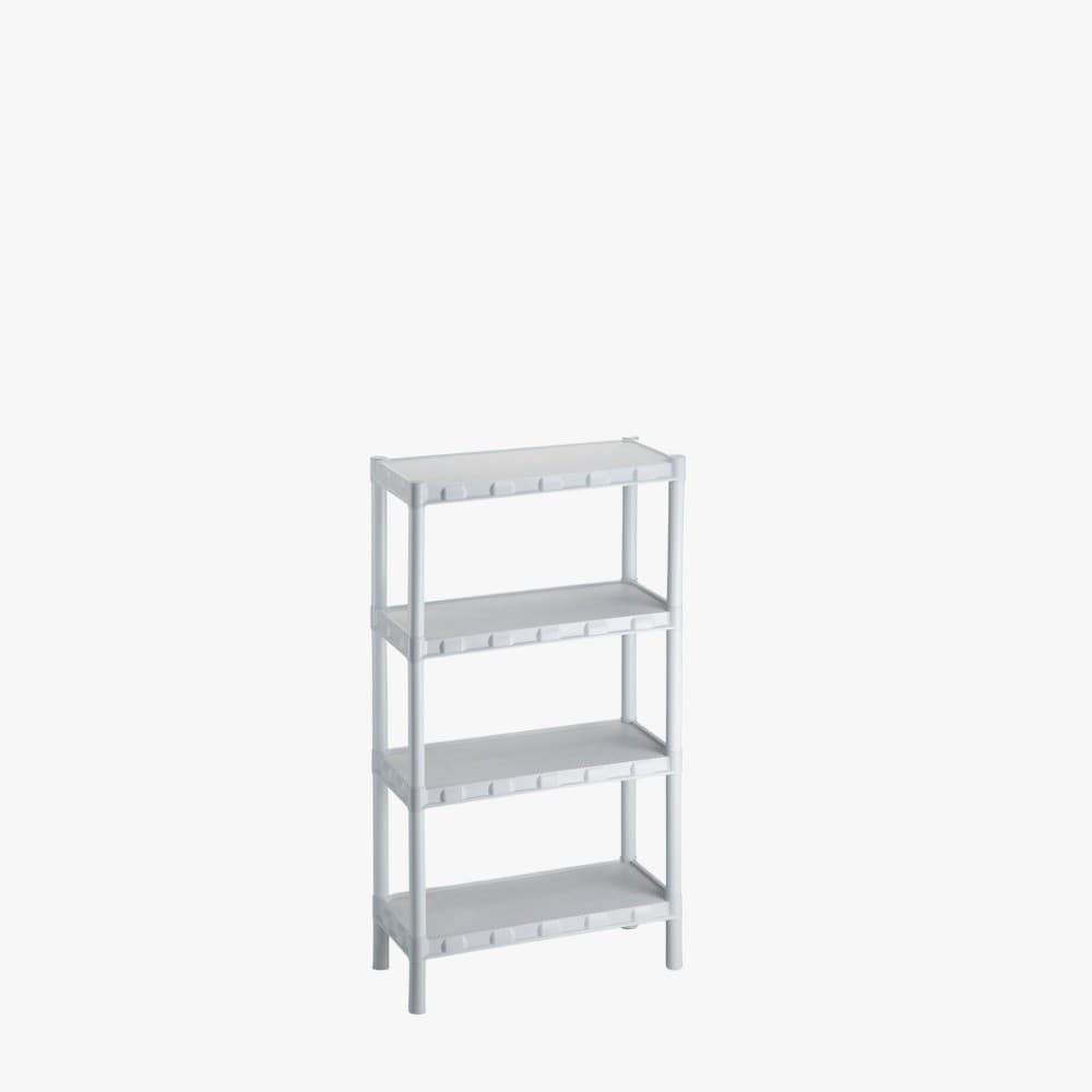Estante Plastica Modular Branca Com 4 Prateleiras