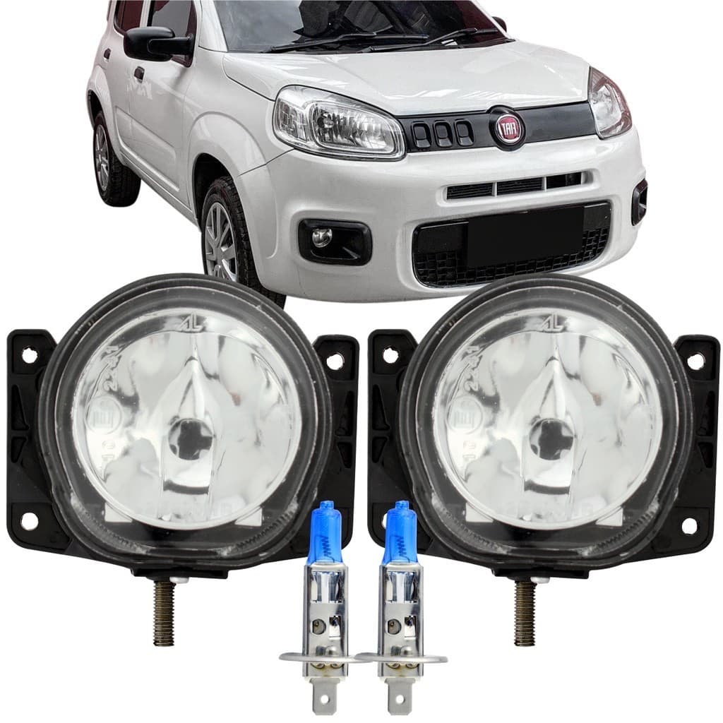 Par Farol Milha + Lâmpadas Fiat Uno way Vivace Atractive 2011 12 À 2016