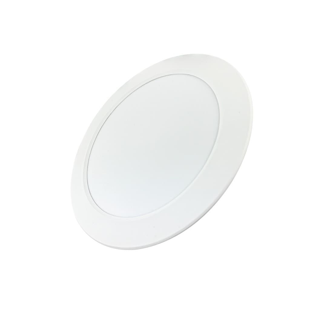 Painel Plafon Redondo 12w 17 Cm Embutir Luminaria De Teto Palide