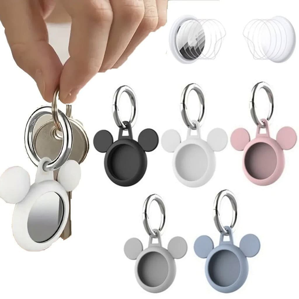 Capa Da Caixa Protetora Bonito Dos Desenhos Animados Com Chaveiro Para Apple Airtag, Tampa Do Silicone Macio, ProteçãO