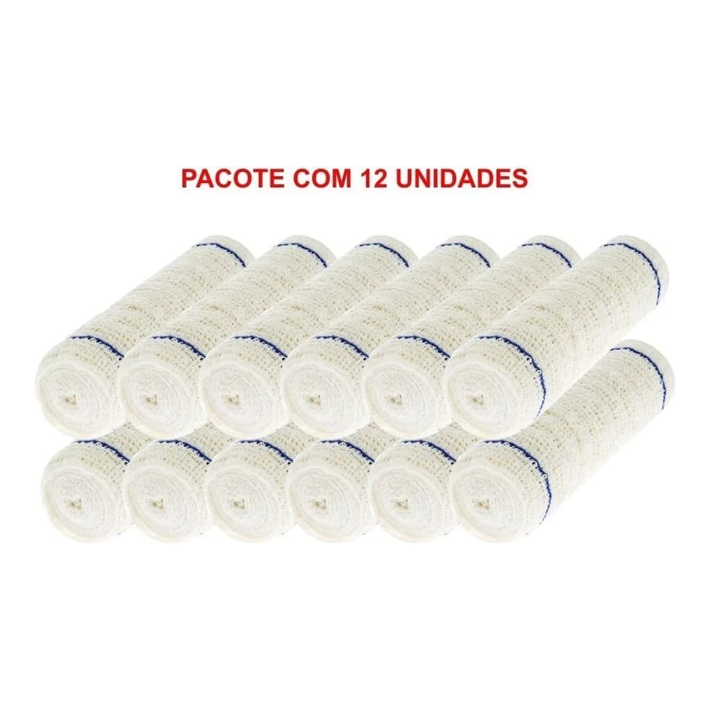 Faixa Atadura De Crepe 7x150mm - 24 Unidades