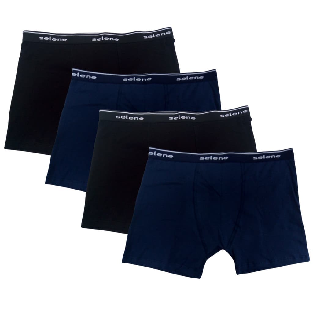 KIT 4 CUECAS  ADULTO BOXER SELENE 11450