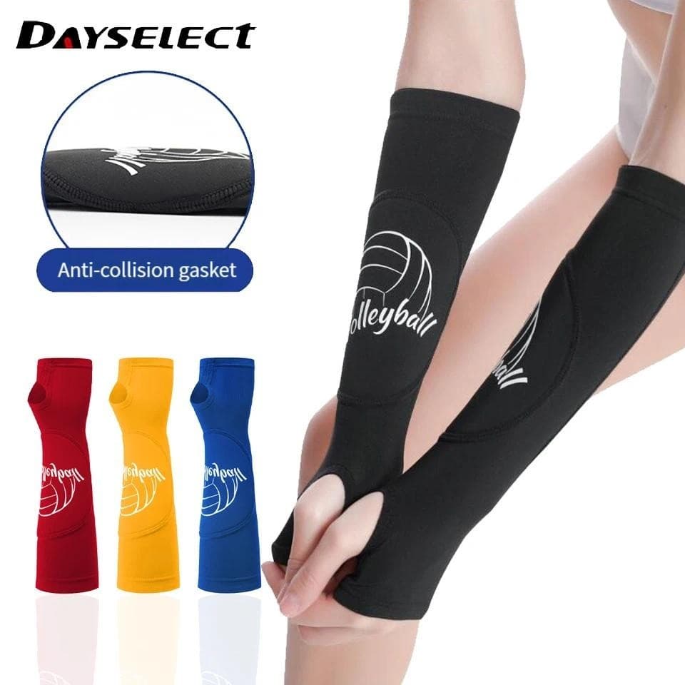 DAYSELECT 1 Par Luvas De Manga Do Braço De Vôlei Treinamento Antebraço Suporte Pulso De Basquetebol Protetor Esportivo
