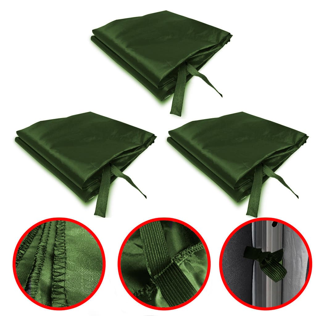 3 Paredes Fechamento Lateral Removível Para Tenda Gazebo 3x3 Verde