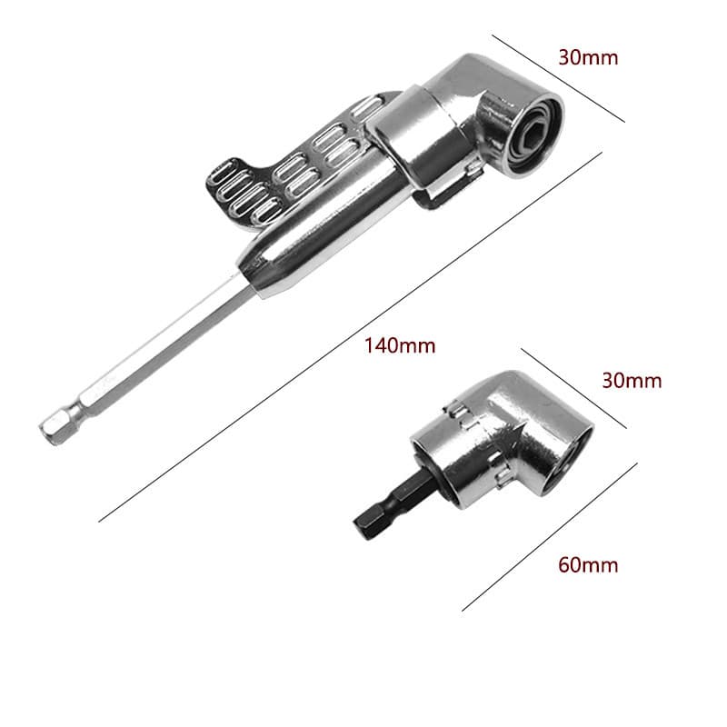Adaptador Angular Curto ou Longo Para parafusadeira e furadeira 105 Graus Soquete
