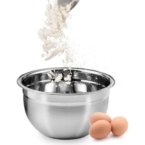 Tigela Bowl P/ Servir Saladas Frutas e Legumes 28cm Em Inox Profissional Gourmet