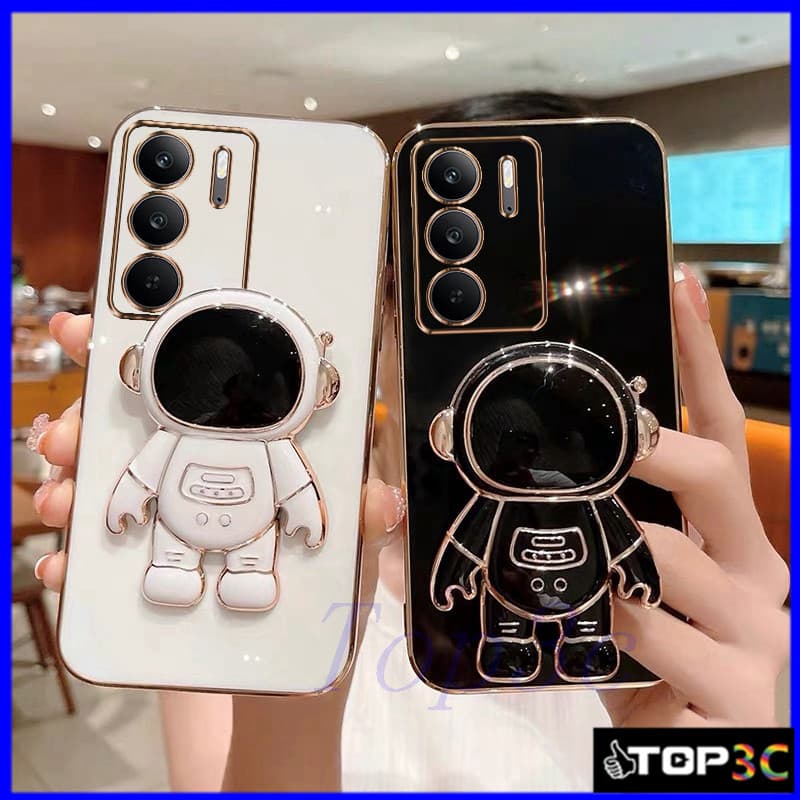 Capa Realme C75/C67/C65/C63/C61/C55/C51/C53/C35/C33/C30/C30S/C25Y/C21Y Nasa Astronauta Suporte De Telefone YHY