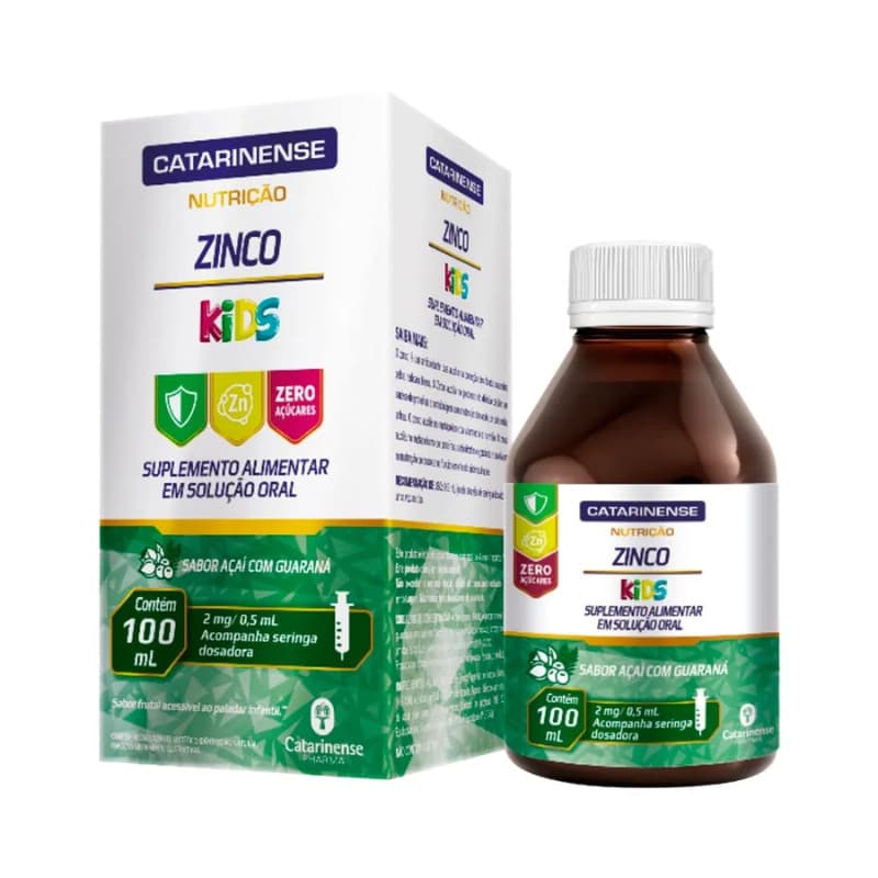 Zinco Kids Em Gotas 100ml - 2mg X 0,5ml - Catarinense Pharma