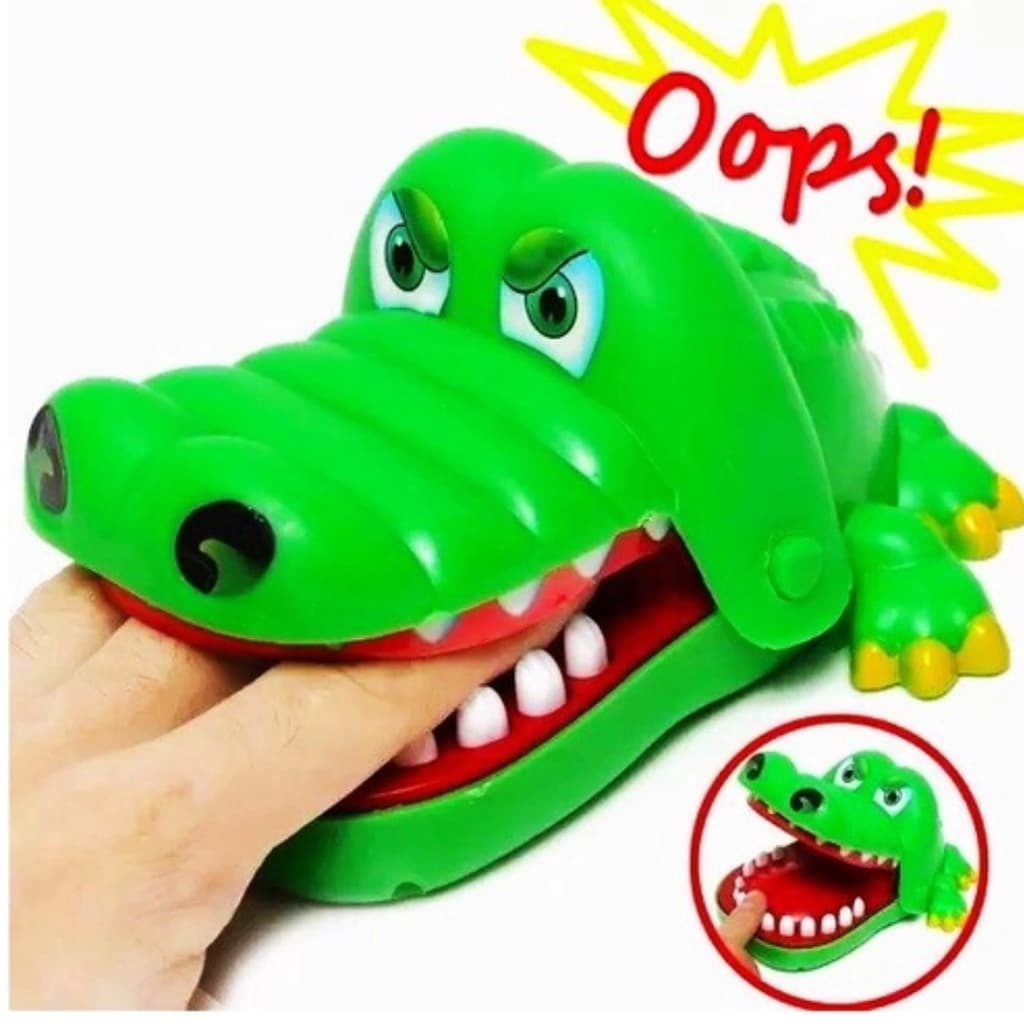 CROCODILO MORDE DEDO ART BRINK- JACARÉ MORDE DEDO - JACARE DENTISTA