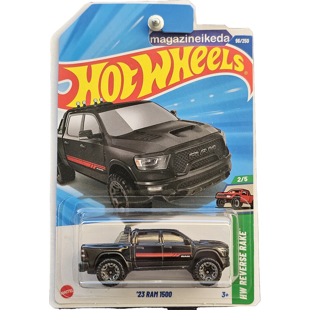 Pickup Hot Wheels '23 RAM 1500 HYY54 Preto HW REVERSE RAKE