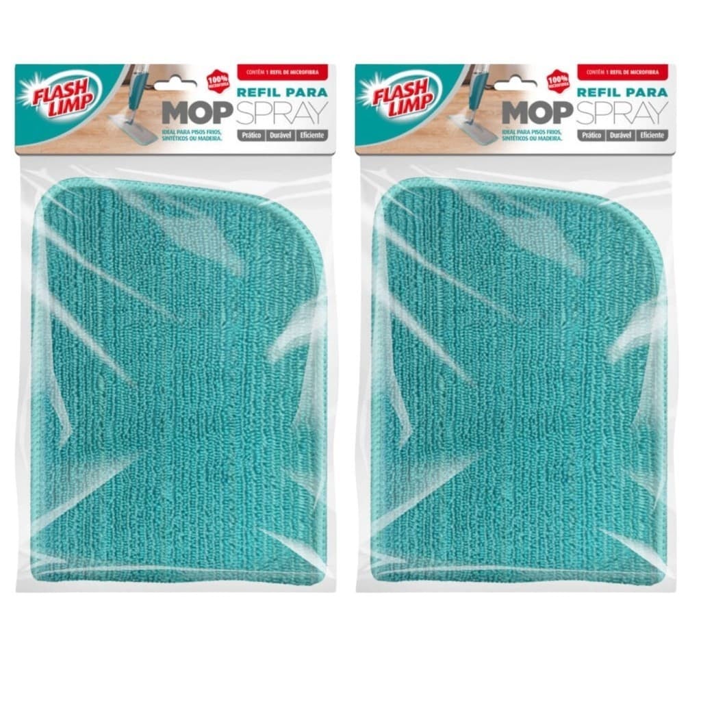 Limpeza Duradoura: 2 Unidades de Refil para Mop Spray