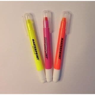 Kit 12 Marca Texto (6 Neon + 6 pastel) + 3 Marca Texto Gel Amarela Rosa Laranja Masterprint