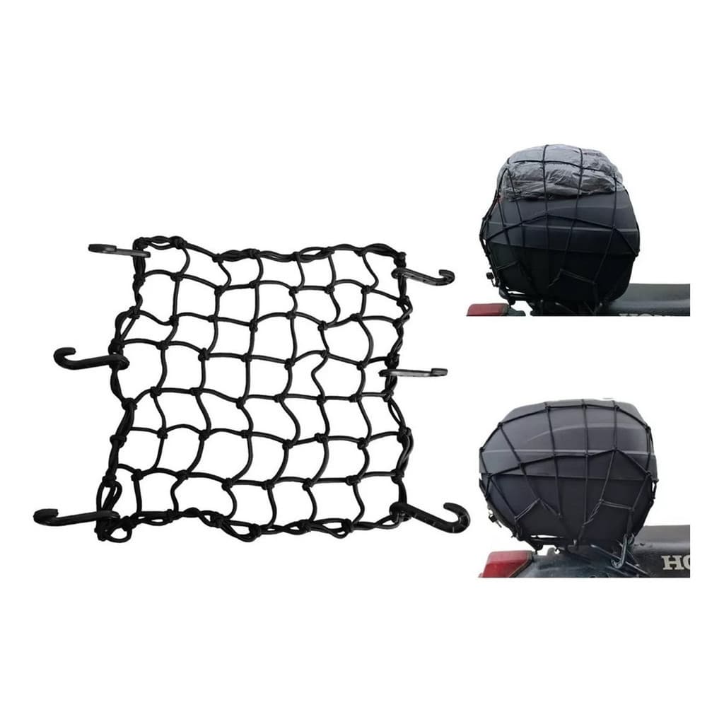 Aranha Redinha Elastica Bagageiro Baú Moto, Bike 35x35cm