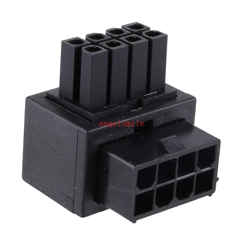 Placa CPU 8 Pinos Adaptador Energia 8Pin Conector Direção 90 Graus