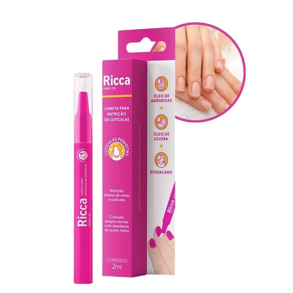 Caneta para Nutrição De Cutículas com Óleo de Amendoas e Jojoba Ricca