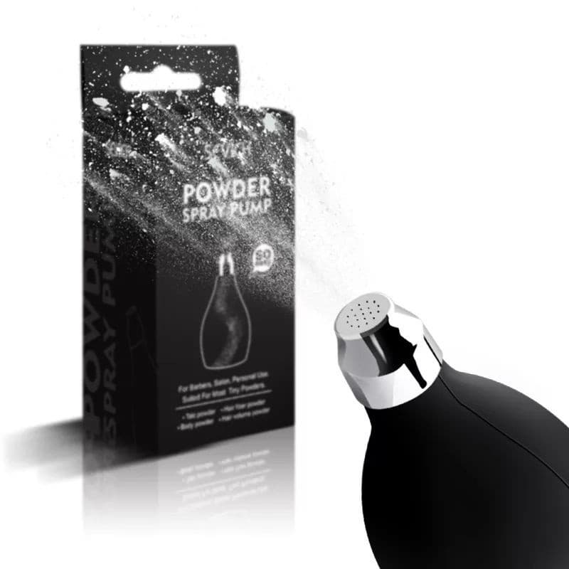 Talqueiro Barbearia Bombinha De Silicone Pó Talco Borrifador