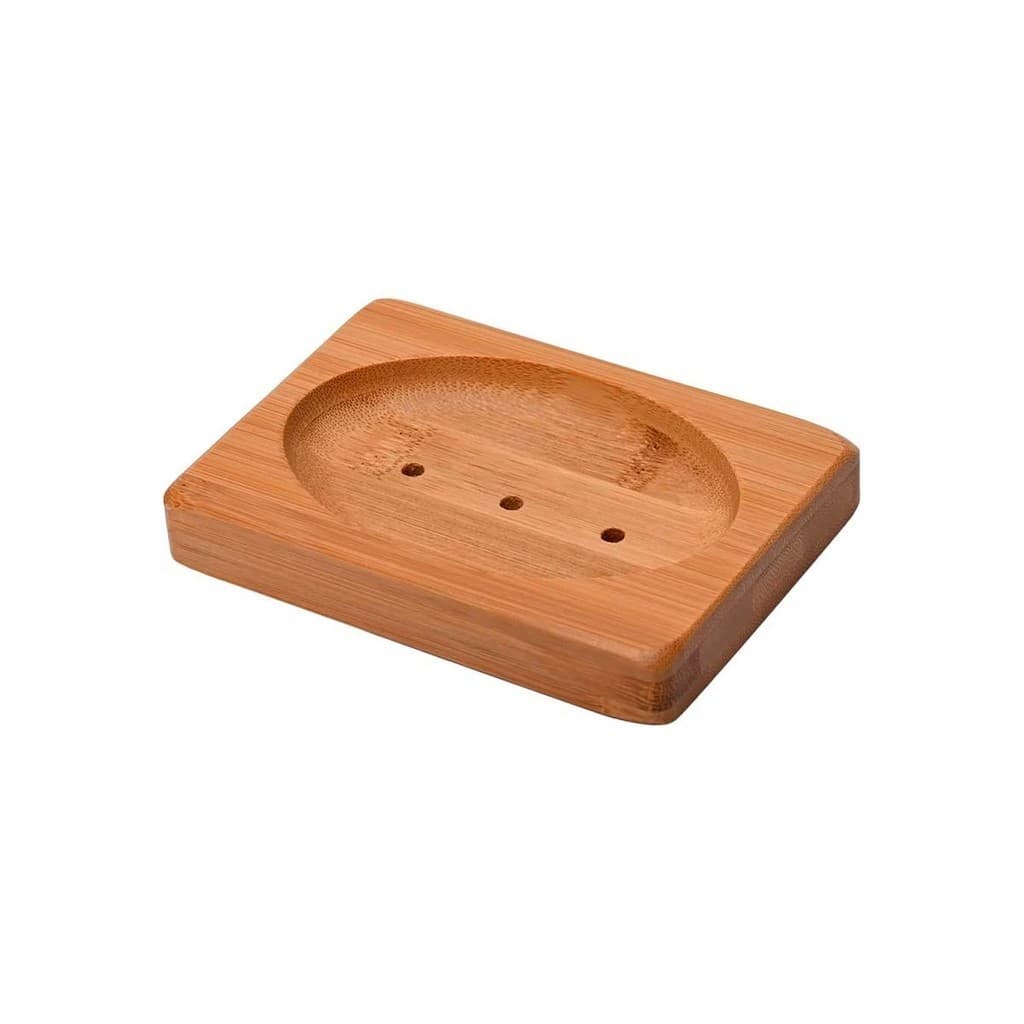 Saboneteira de Bambu 12x8,5xA2cm Banheiro Lavabo Ecologíco