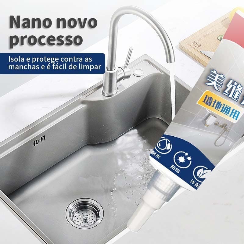 Grout,Junta à base de água Junta antimofo à prova d'água para cozinha e banheiro Materiais de decoração 250g