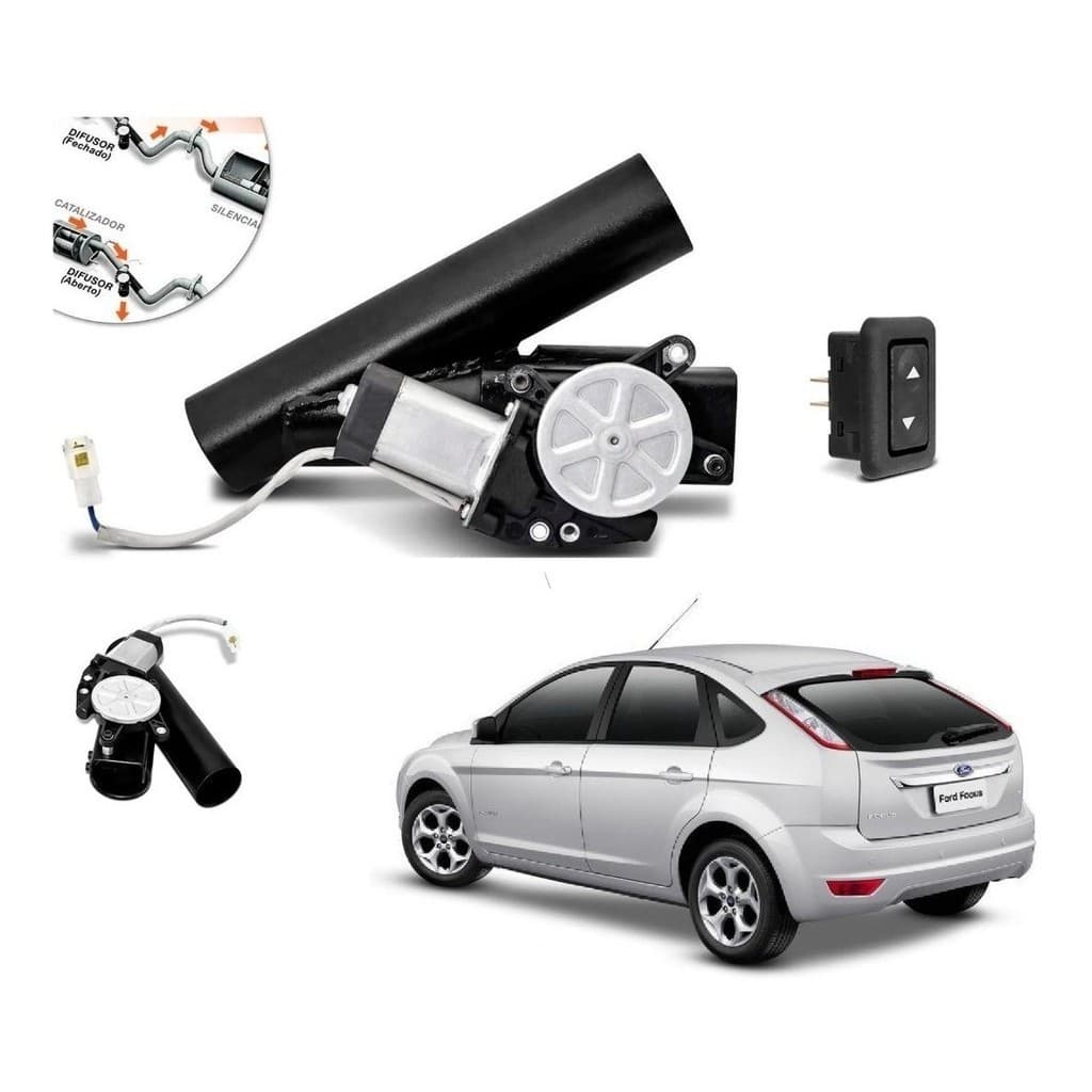 Difusor De Escapamento Ford Focus Ronco Esportivo Botão