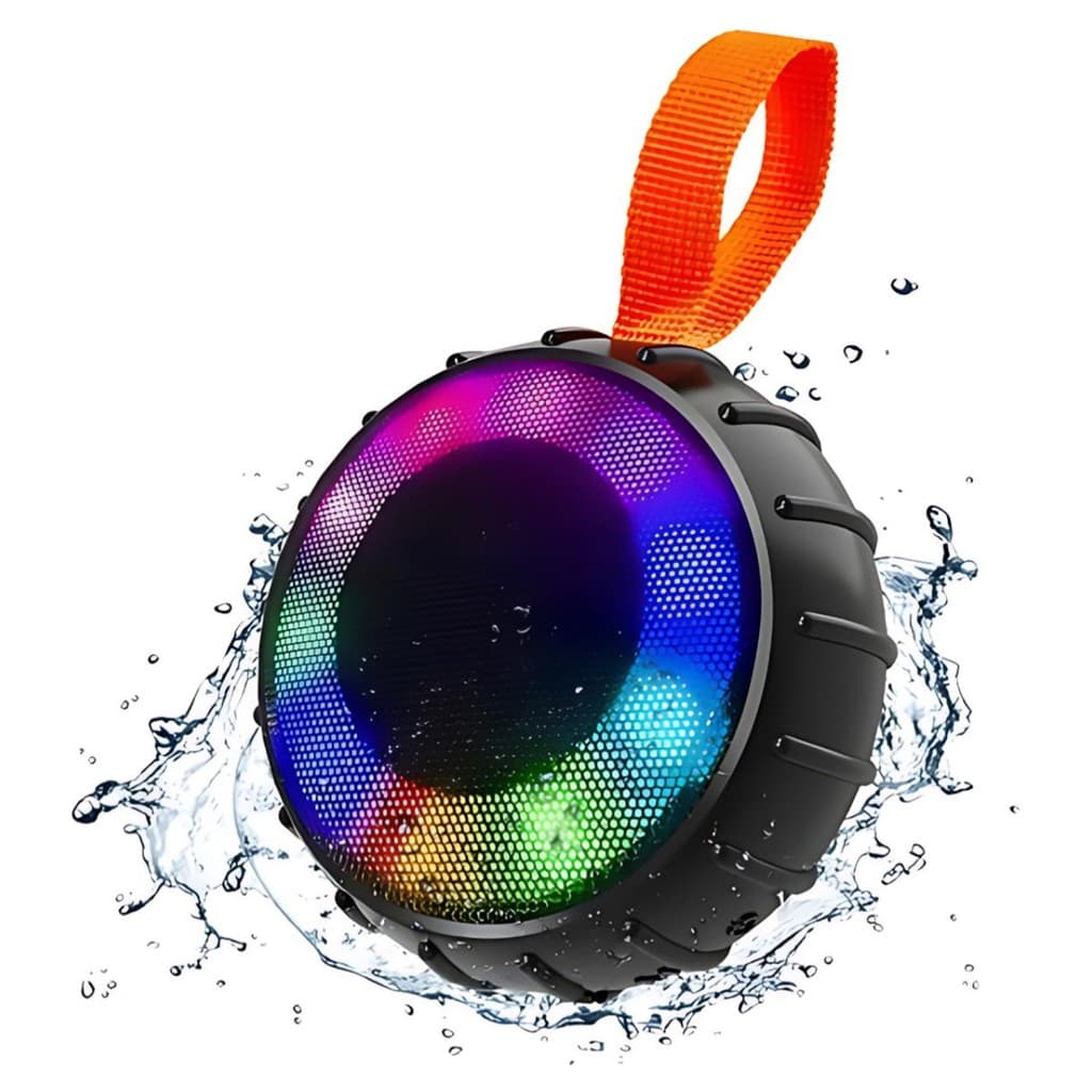 Caixa De Som Bluetooth a Prova D´agua Com Led Altomex Portatil
