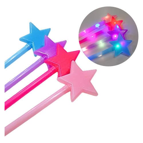 VARINHA MÁGICA ESTRELA COM LED - FADINHA QUE ACENDE E ENCANTA