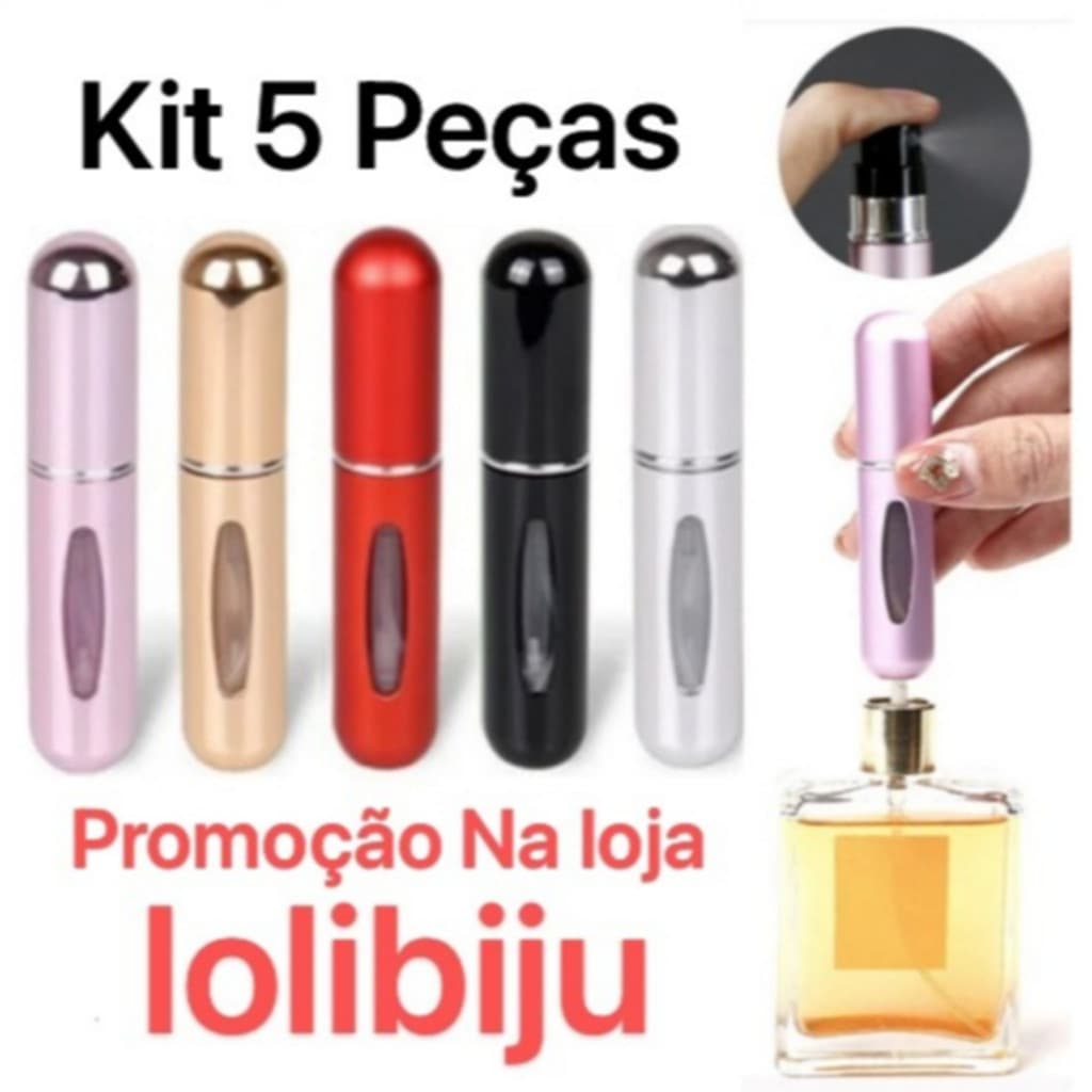 Porta Perfume Recarregavel Portatile Spray 5ml