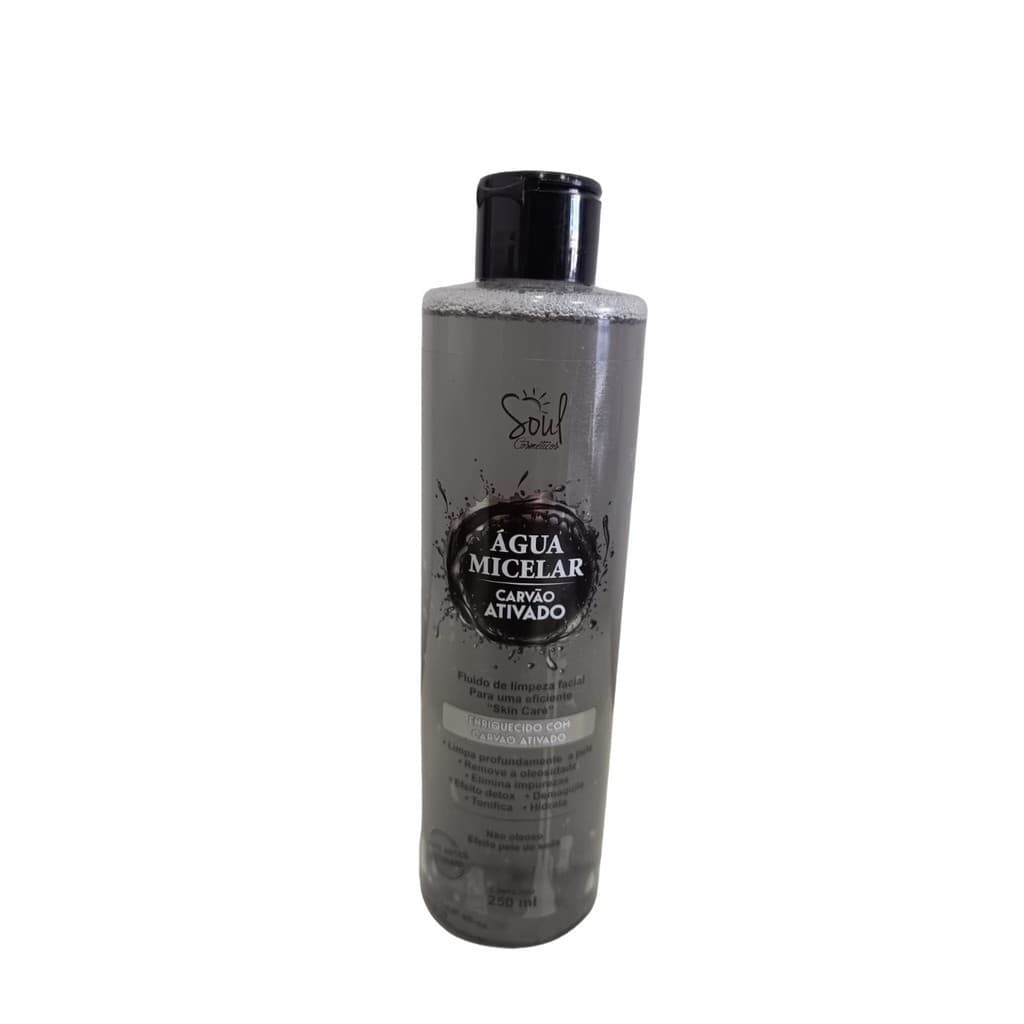 Água Micelar Carvão Ativado  250ml - Soul Cosméticos