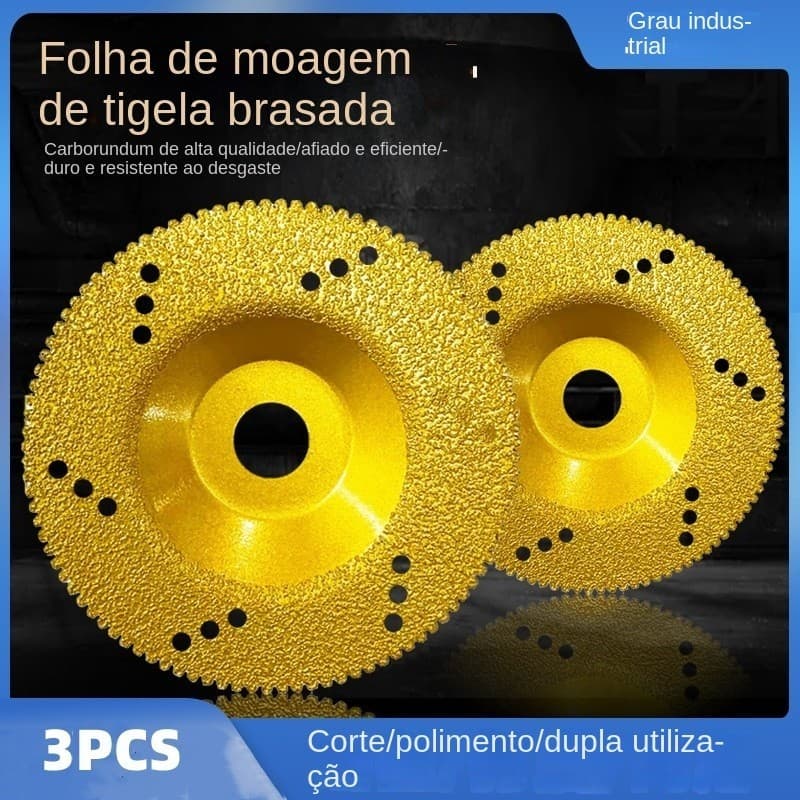 Disco de corte diamantado com função de moagem, adequado para moagem e corte de telhas cerâmicas / mármore / vidro etc.