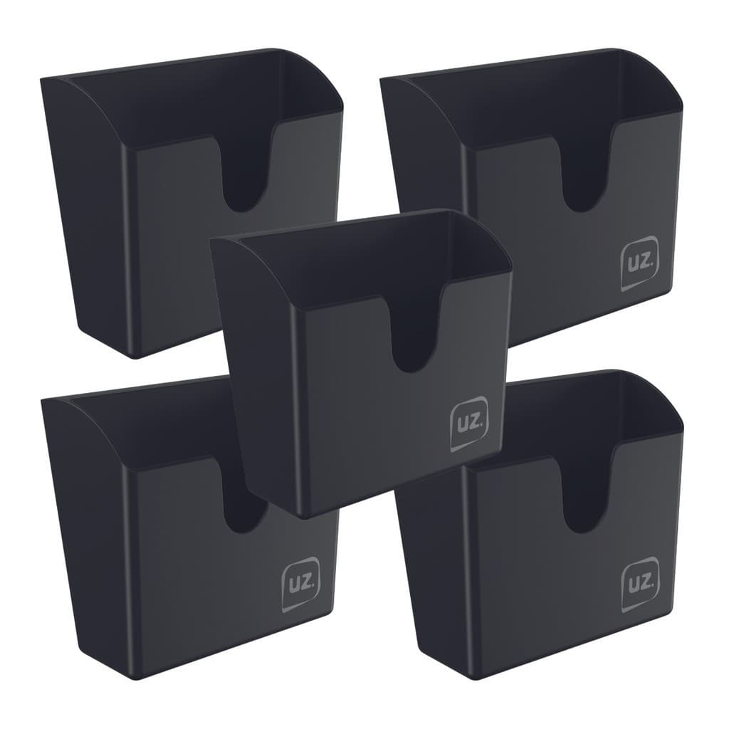 Kit 5 Porta Guardanapo Plástico Cozinha Mesa Restaurante Slim Compacto BPA Free UZ418 - Cores