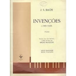 Invenções a Três Vozes- Piano autor J  S  Bach e Bruno Mugellini