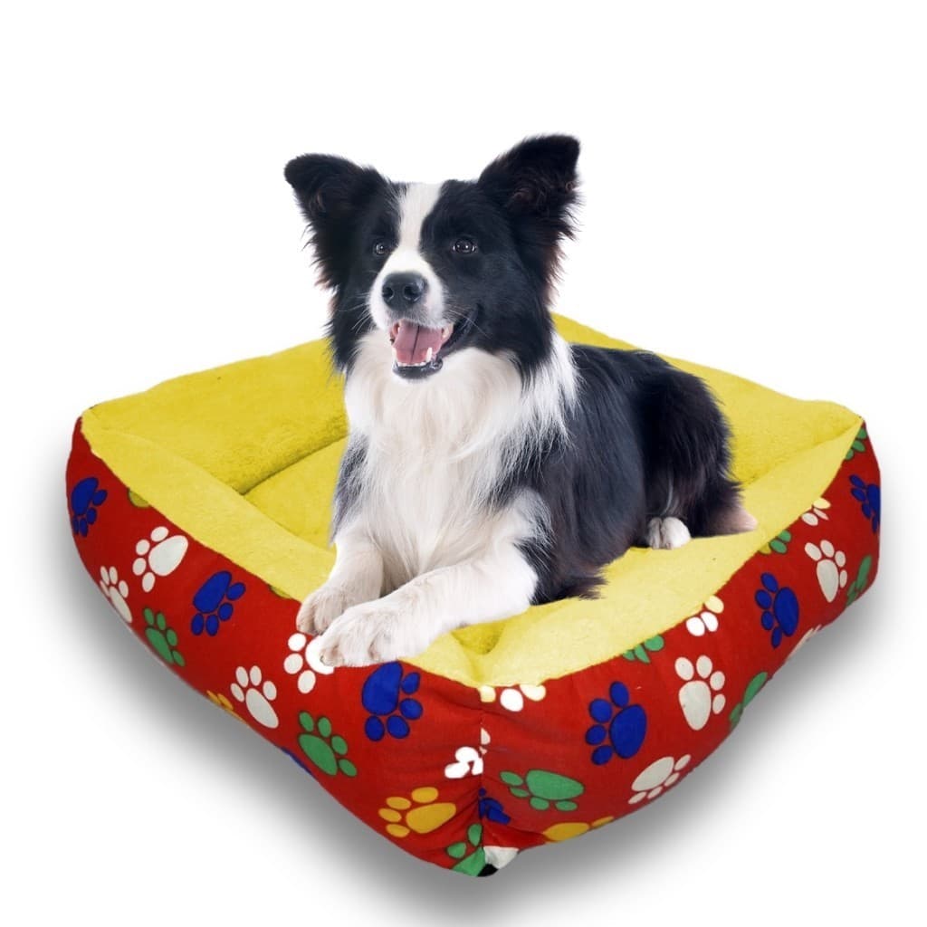 Cama Quadrada Estampada G 58x58CM Para Cachorro Porte Grande Caminha Grande