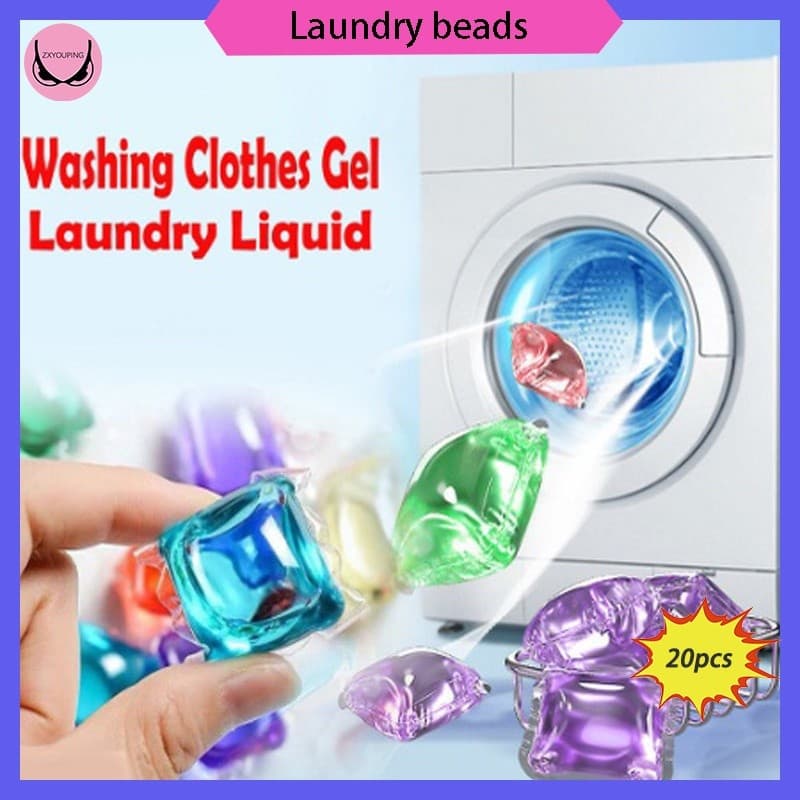 20 Peças De Gel Para Lavanderia Super Limpo , Detergente Roupa , Limpador De Alto Concentrado