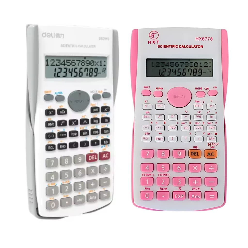 Calculadora Escolar Científica – 240 Funções e Visor de 12 Dígitos