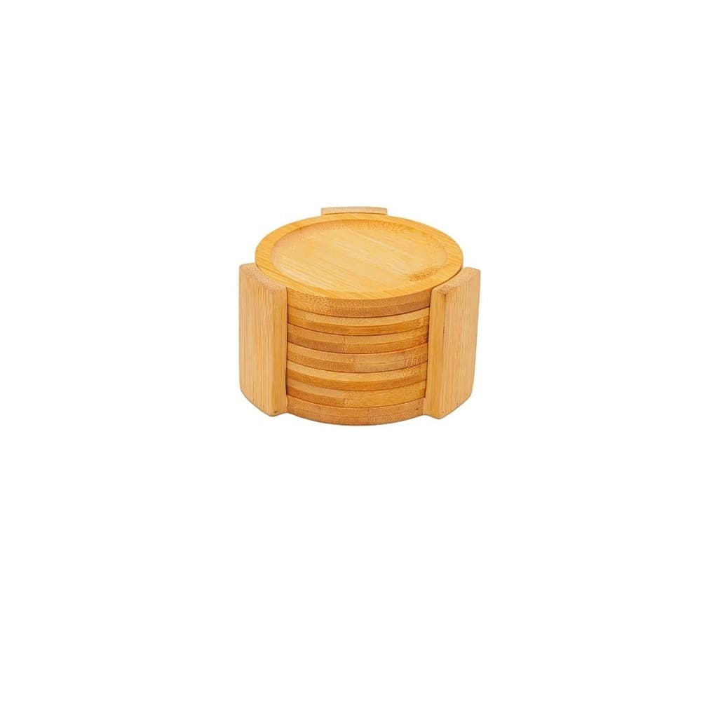 Porta copos redondo com suporte Ecokitchen / Porta copo em bambu, ORIGINAL Mimo Style, excelente qualidade